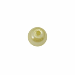 Gele ronde kunststof kraal (6 mm)