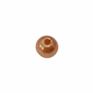 Oranje ronde kunststof kraal (6 mm)