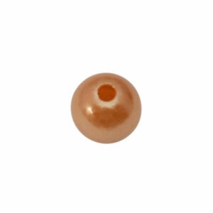 Oranje ronde kunststof kraal (8 mm)