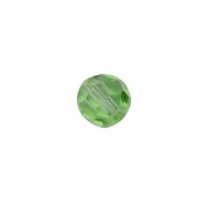 Groene ronde facet kunststof kraal