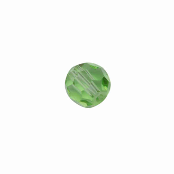 Groene ronde facet kunststof kraal