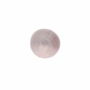 Roze ronde kunststof kraal (doorzichtig) (8 mm)