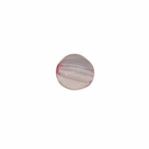 Roze ronde kunststof kraal (doorzichtig) (6 mm)
