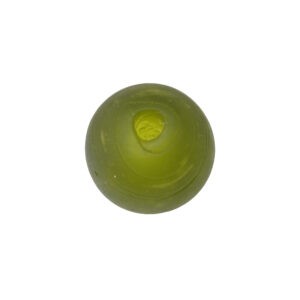 Groene matte ronde folie glaskraal