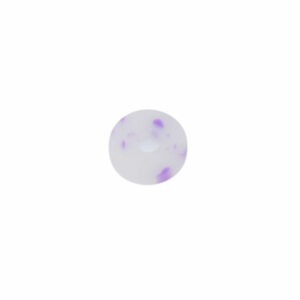 Witte/paarse ronde katsuki kraal