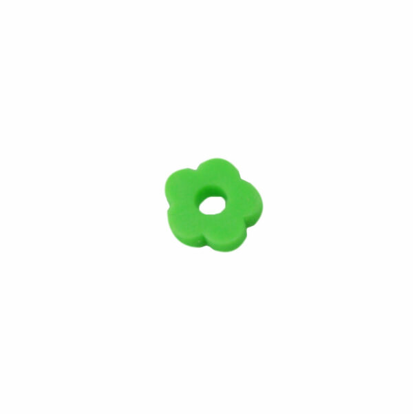 Fluo groene katsuki kraal in de vorm van een bloem