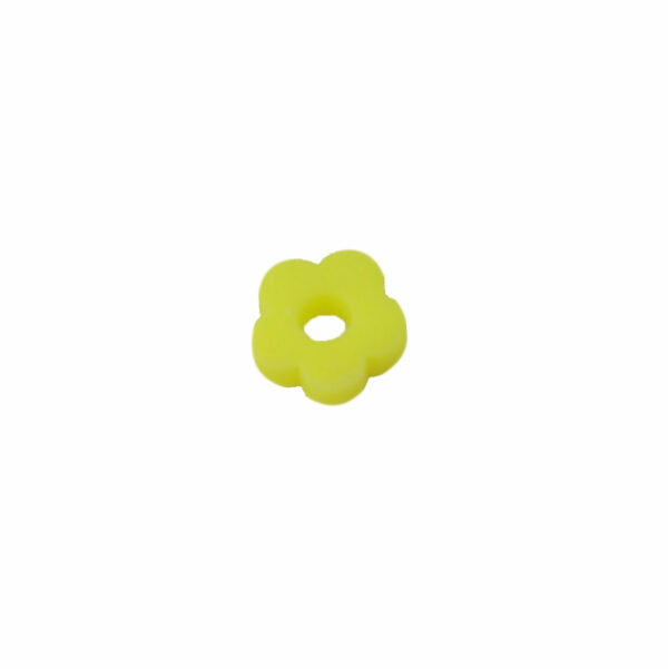 Fluo gele katsuki kraal in de vorm van een bloem