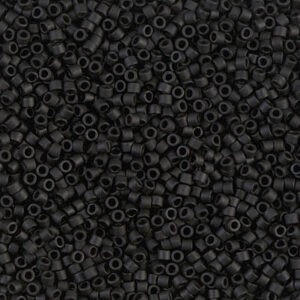 Miyuki delica 11/0 zwart mat nr. 310 – 10 gr