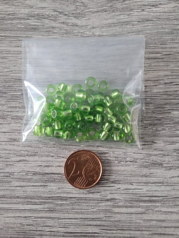 Groene rocailles 2/0 6 mm (glas) - 10 gr 2