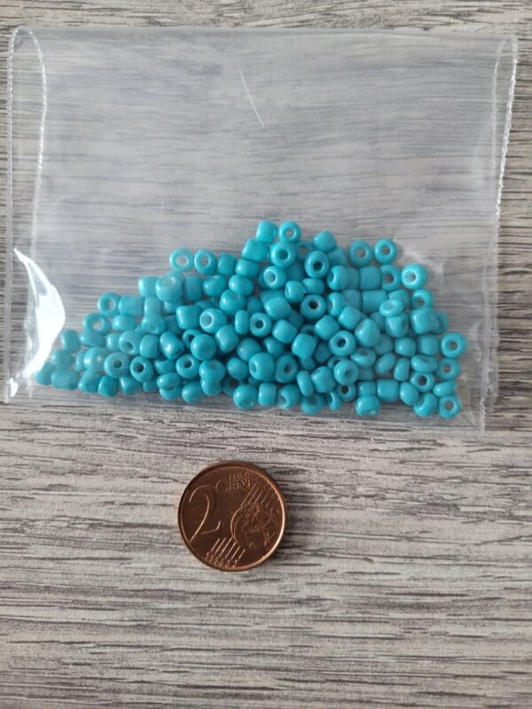 Turquoise rocailles 6/0 4 mm (glas) - 10 gr 2