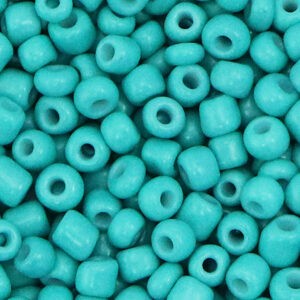 Turquoise rocailles 6/0 4 mm (glas) - 10 gr