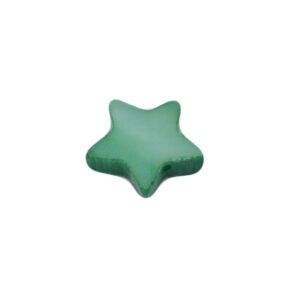 Groene schelp kraal in de vorm van een ster