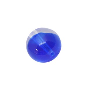 Kristal kleurige/blauwe ronde glaskraal