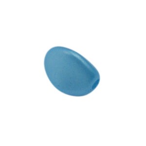 Blauwe pinch bead - glaskraal