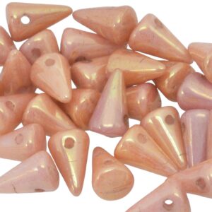 Roze bugle/buisje glas borduurkraal – 5 gr