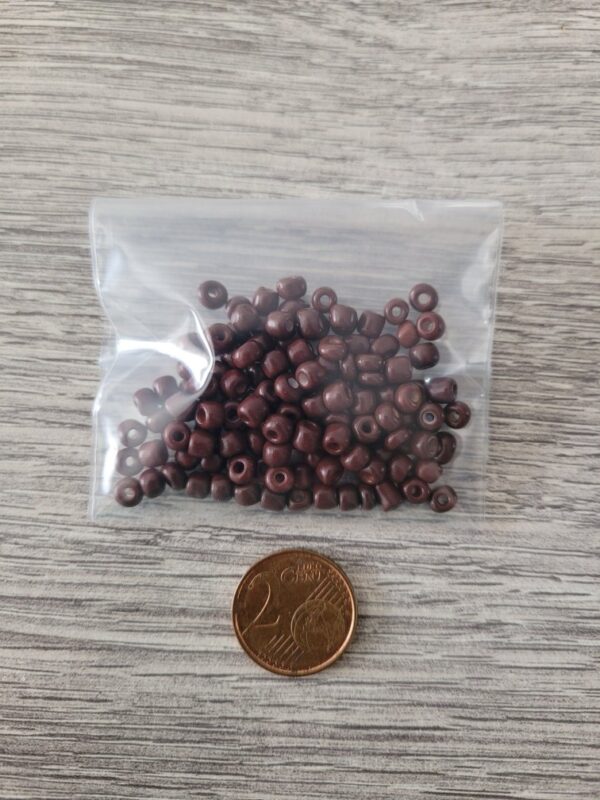 Donkerbruine mix rocailles - 10 gr