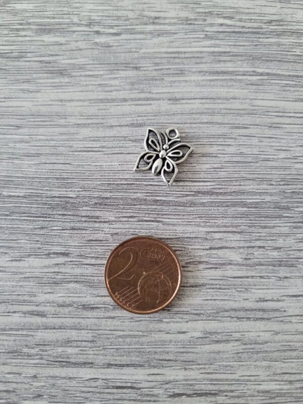Zilverkleurige bedel - vlinder