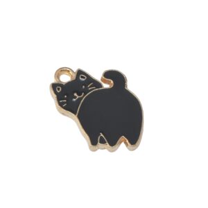 Goudkleurige/zwarte bedel – kat