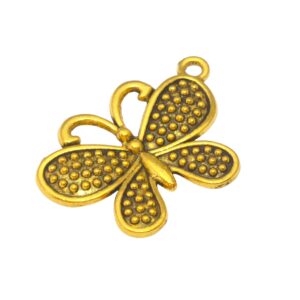 Goudkleurige hanger – vlinder