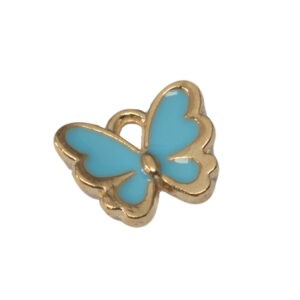 Goudkleurige/blauwe bedel - vlinder