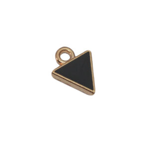 Goudkleurige/zwarte bedel - driehoek