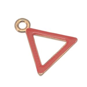 Goudkleurige/rode bedel - driehoek