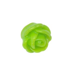 Groene acryl kraal - roos