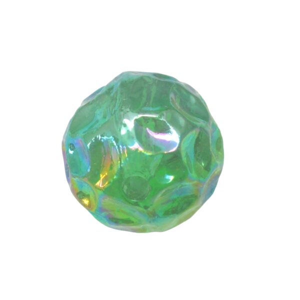 Kristalkleurige facet ronde glaskraal
