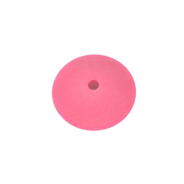 Roze ronde acryl kraal