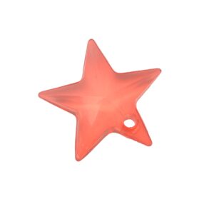 Rode kunststof kraal - ster
