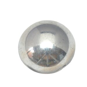 Zilverkleurige dome bead