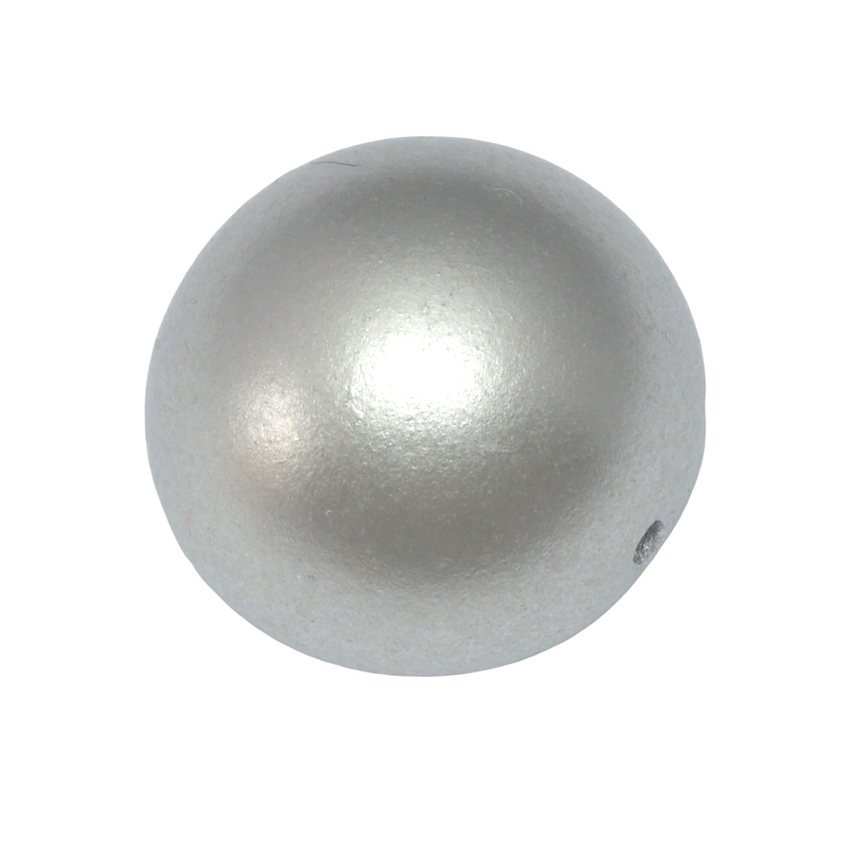 Zilverkleurige dome bead