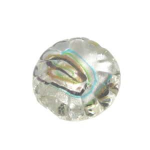 Kristal kleurige/turquoise/ zilverkleurige/zwarte ronde glaskraal (venetiaanse)