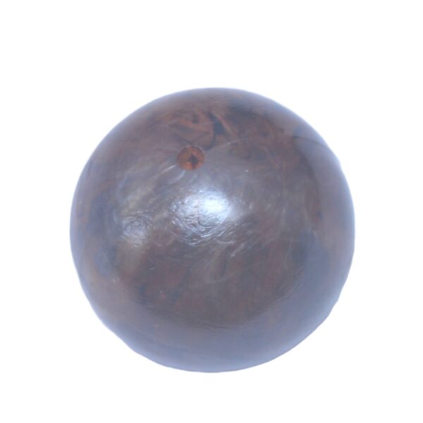 Bruine ronde acryl kraal