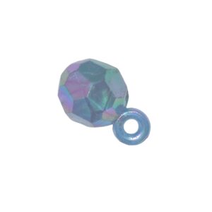 Blauwe/paarse kunststof hanger - facet bal