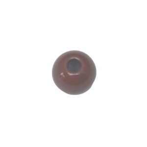 Donkerbruine ronde acryl kraal