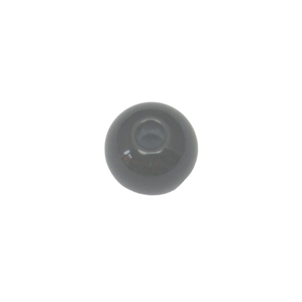 Zwarte ronde acryl kraal