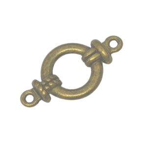Bronskleurige connector