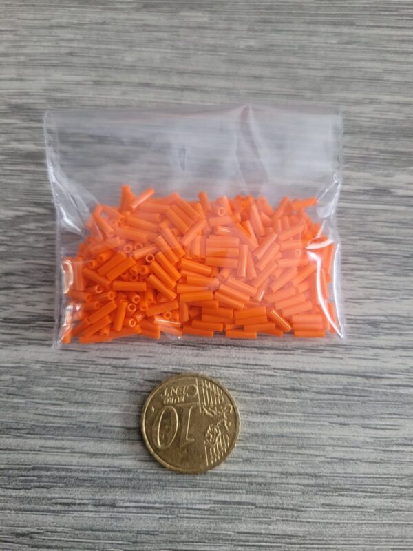 Miyuki bugles 6x1,7 mm oranje opaque - nr. 406