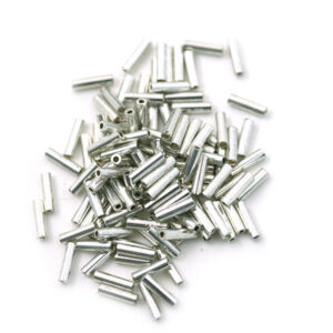 Miyuki bugles 6x1,7 mm metallic zilver- nr. 181