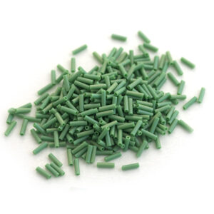 Miyuki bugles 6x1,7 mm groen opaque - nr. 411FR