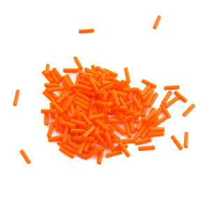 Miyuki bugles 6x1,7 mm oranje opaque - nr. 406