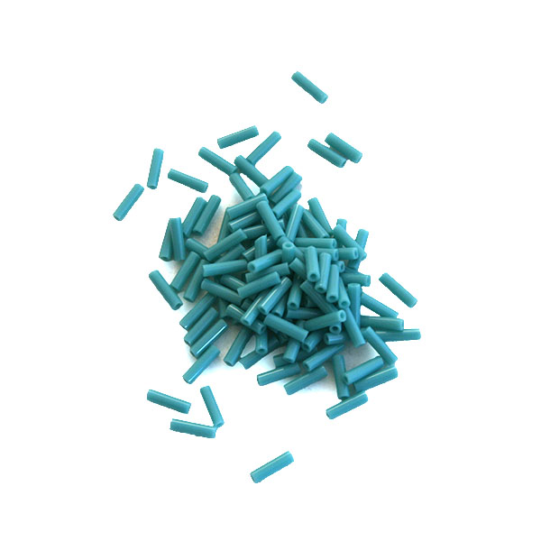 Miyuki bugles 6x1,7 mm turquoise opaque - nr. 412