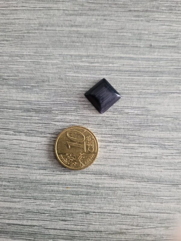 Zwarte vierkante cabochon