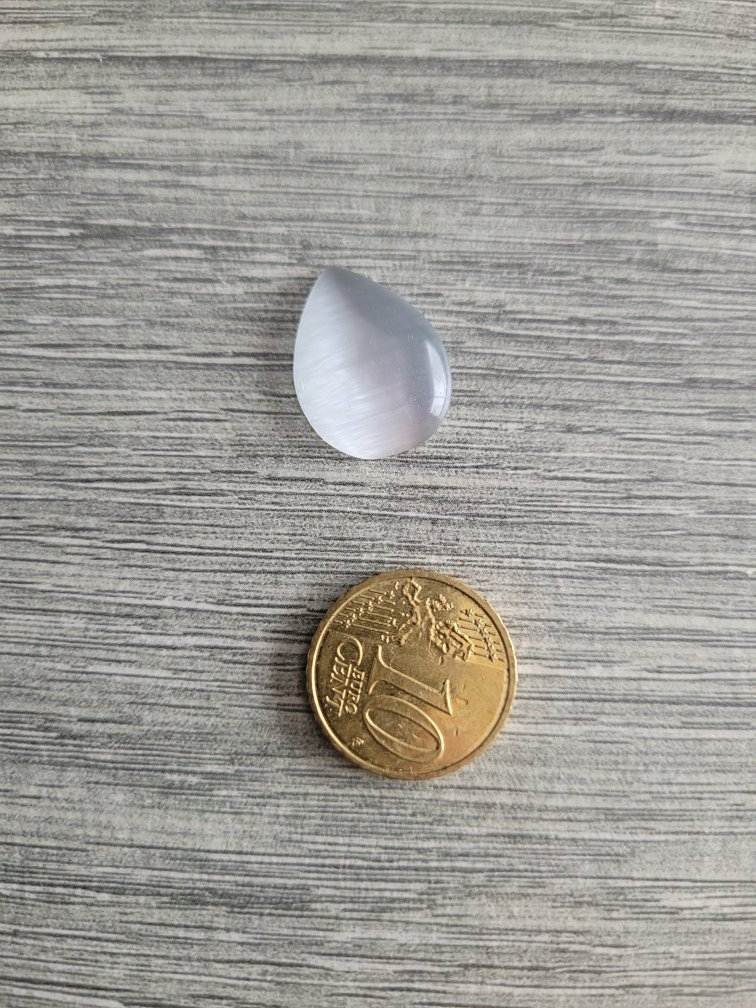 Witte cabochon - druppel
