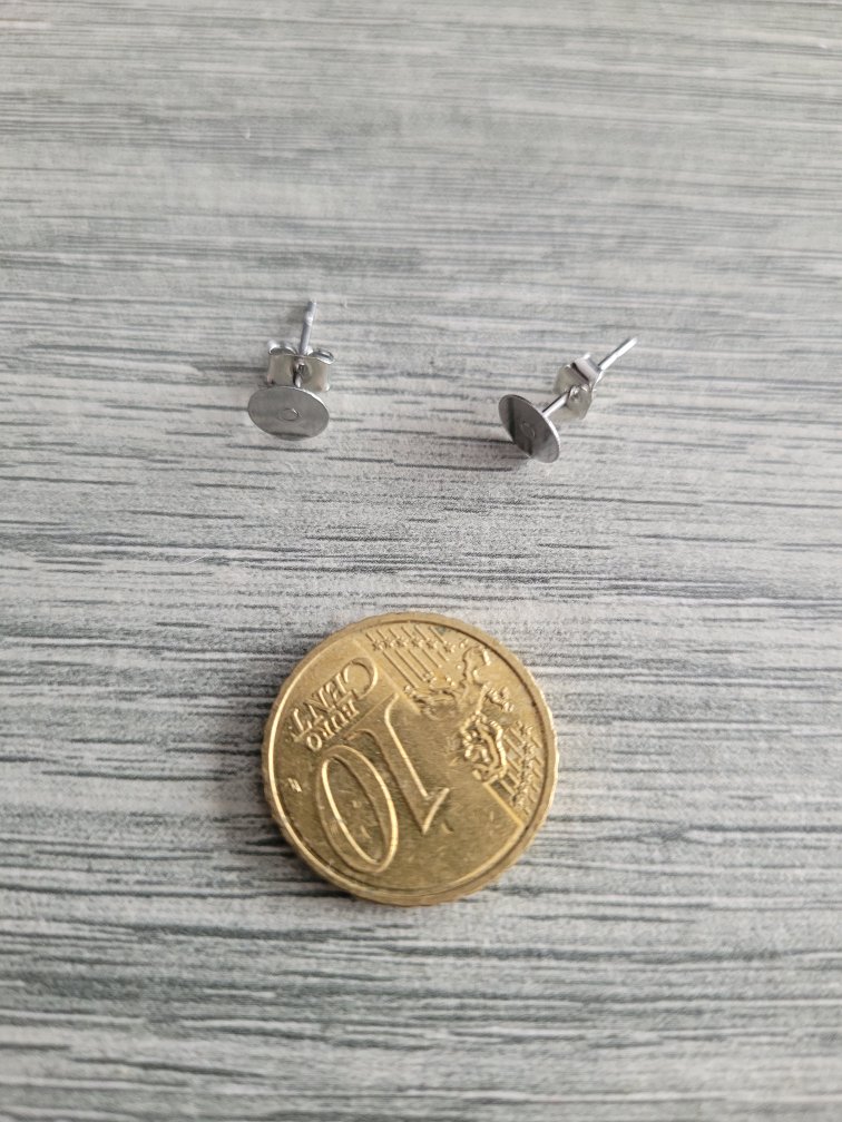 Zilverkleurige oorsteker