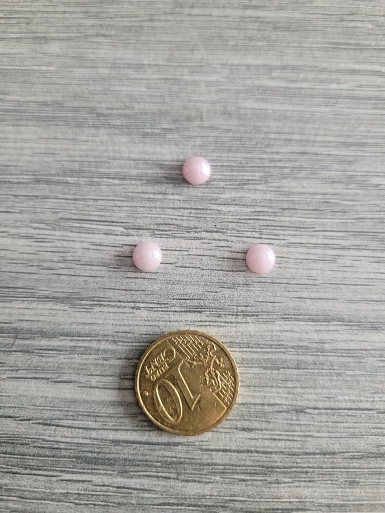 Roze ronde cabochon