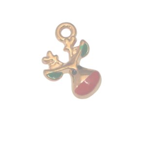 Goudkleurige/groene/rode bedel - kerstman