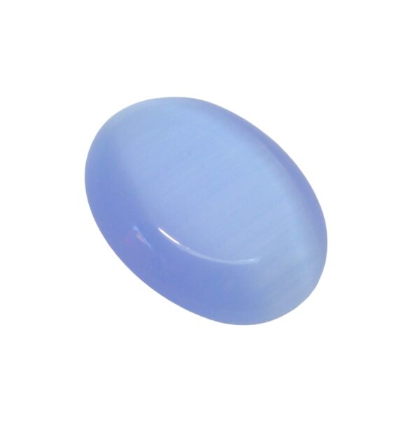 Blauwe ovale cabochon