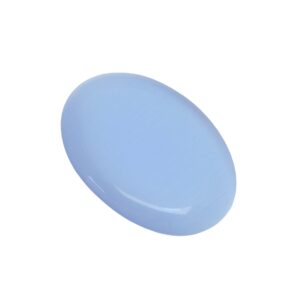 Blauwe ovale cabochon